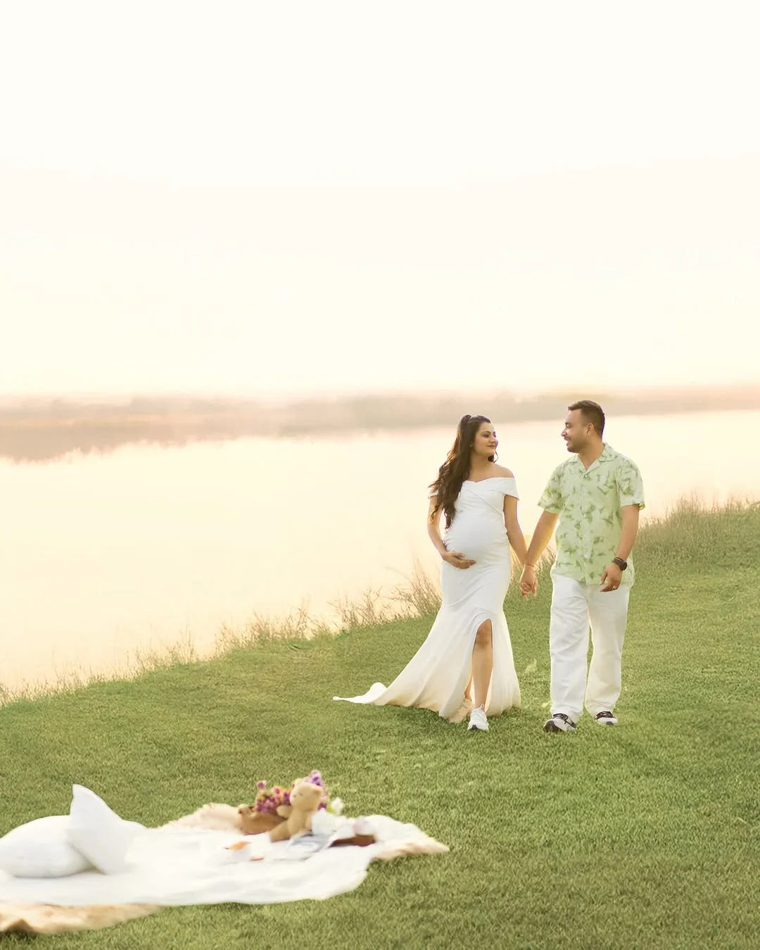 elegant white maternity dresses Isla Gown Size:Boys 12 Wedding Dresses For Over 40 Side Slit Sweetheart Lace sheen jersey that glides