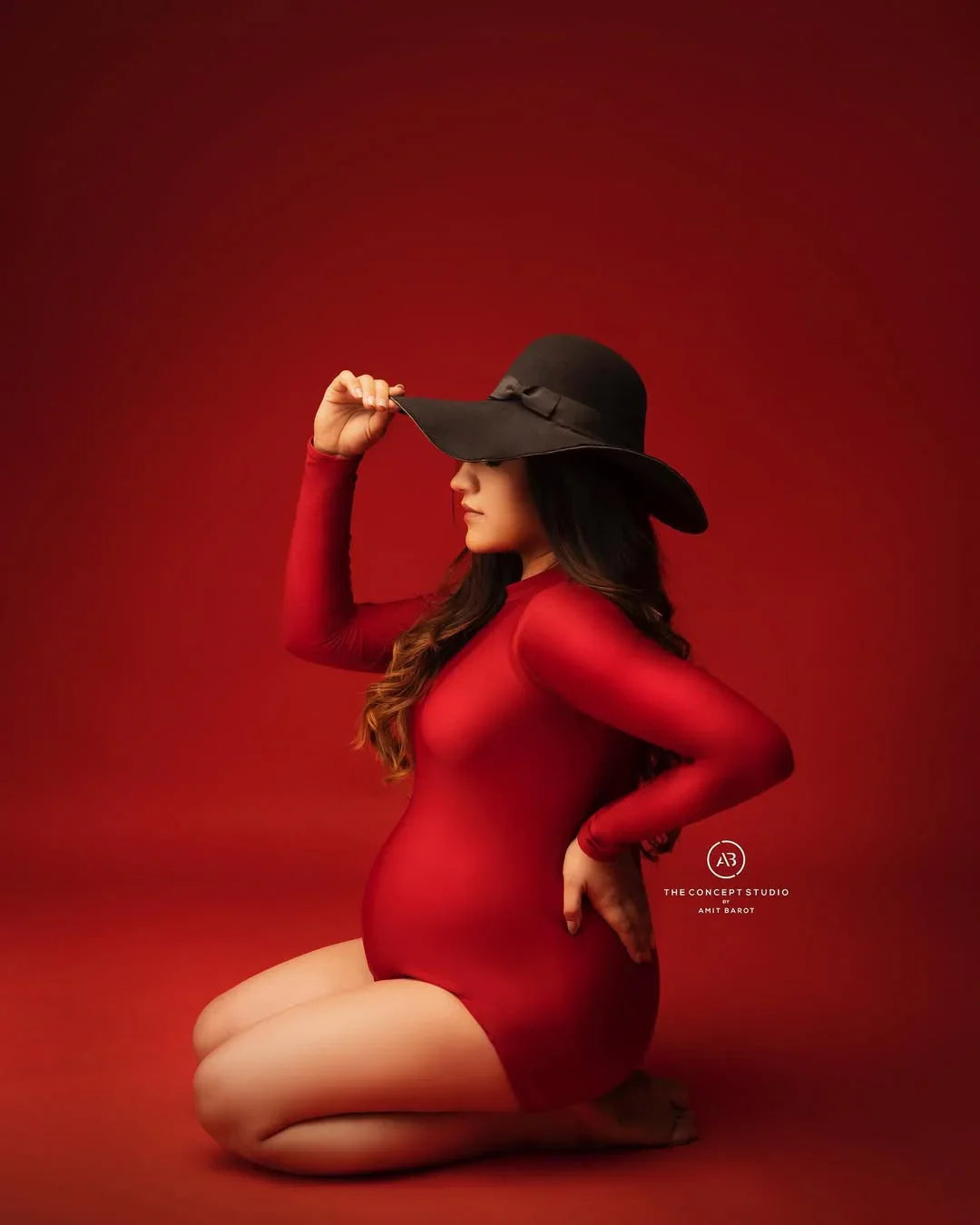 Maternity summer maroon bodysuit from FlairNFrillz, featuring a comfortable fit and stylish design for expecting mothers.