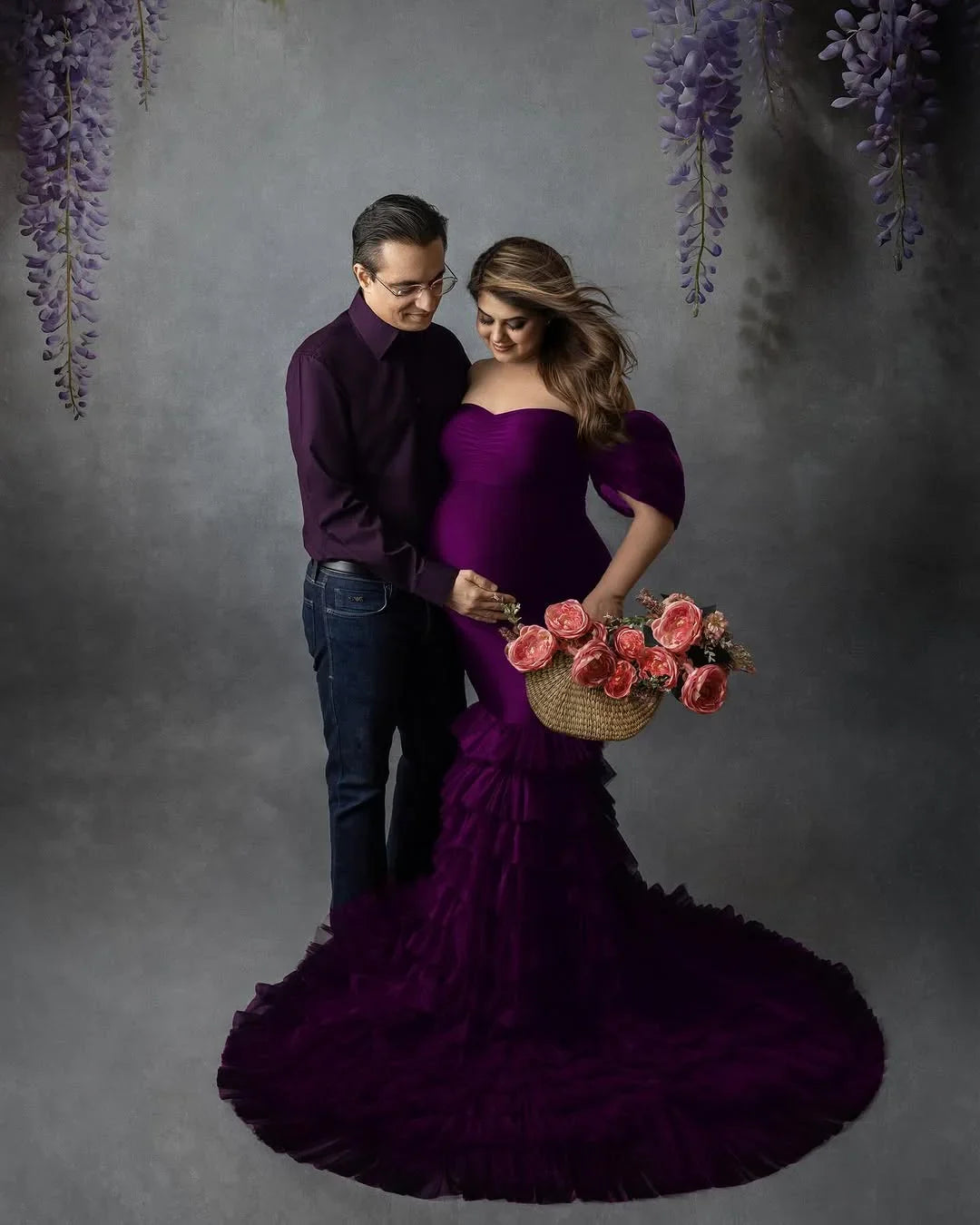 FlairNFrillz Ember Wine Maternity Dress with elegant fit and deep wine color, perfect for special occasions.