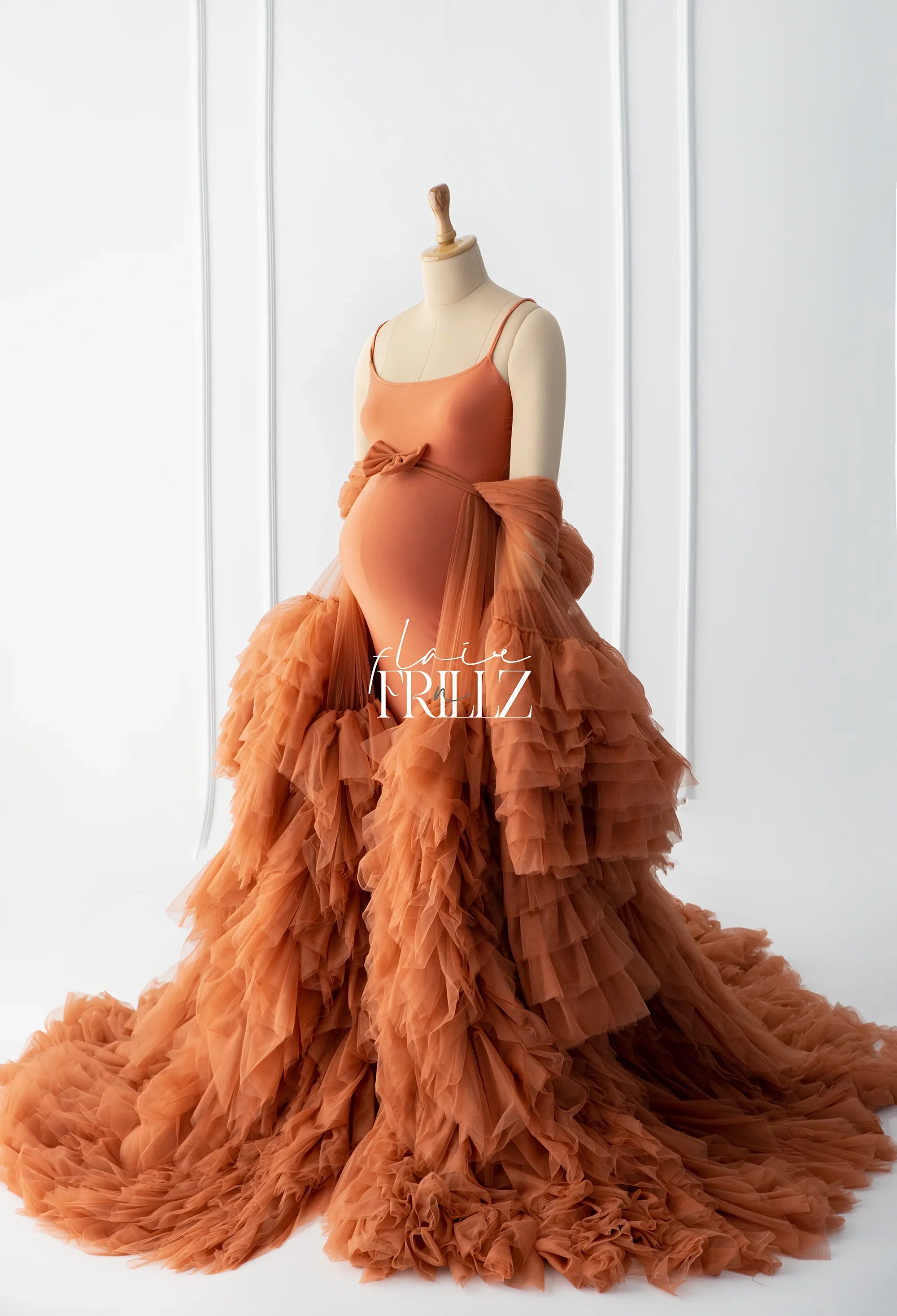 Isabella Rust Robe Gown