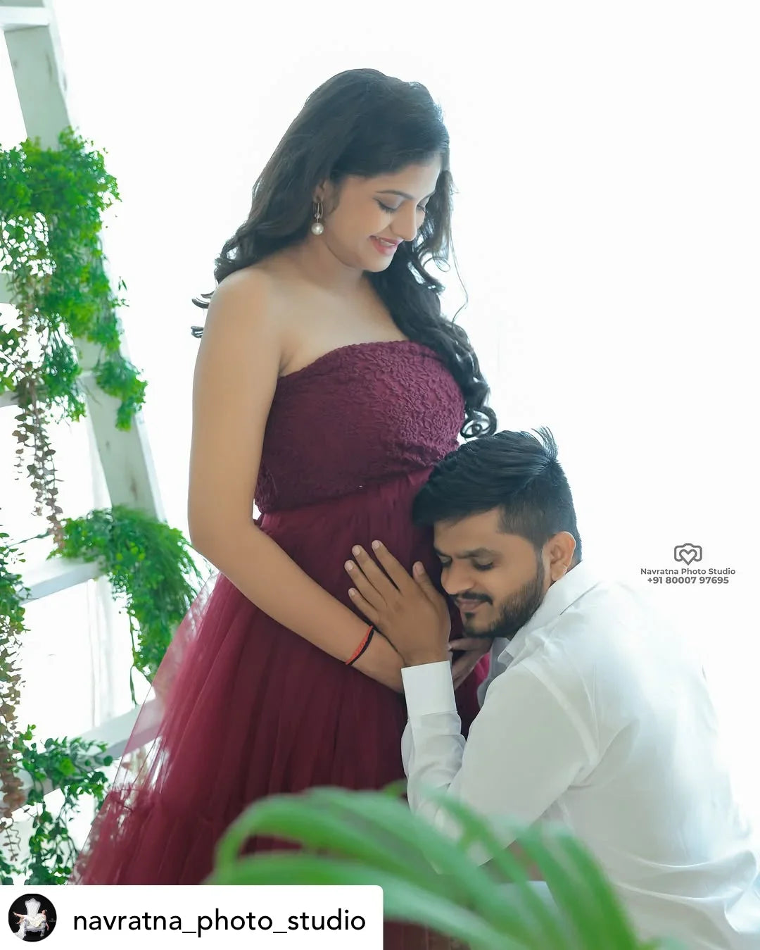 FlairNFrillz Ellen Maternity Gown in eggplant purple, flowing maternity dress with elegant design, suitable for special occasions.