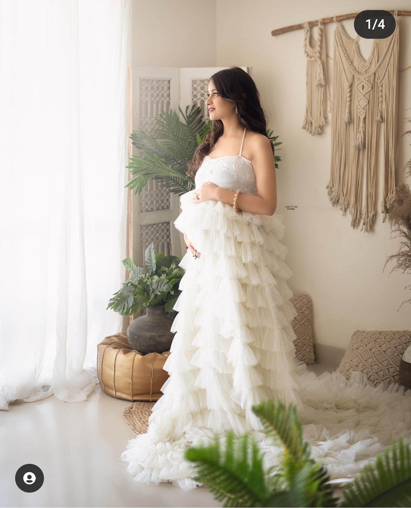 White Baby Shower Dress