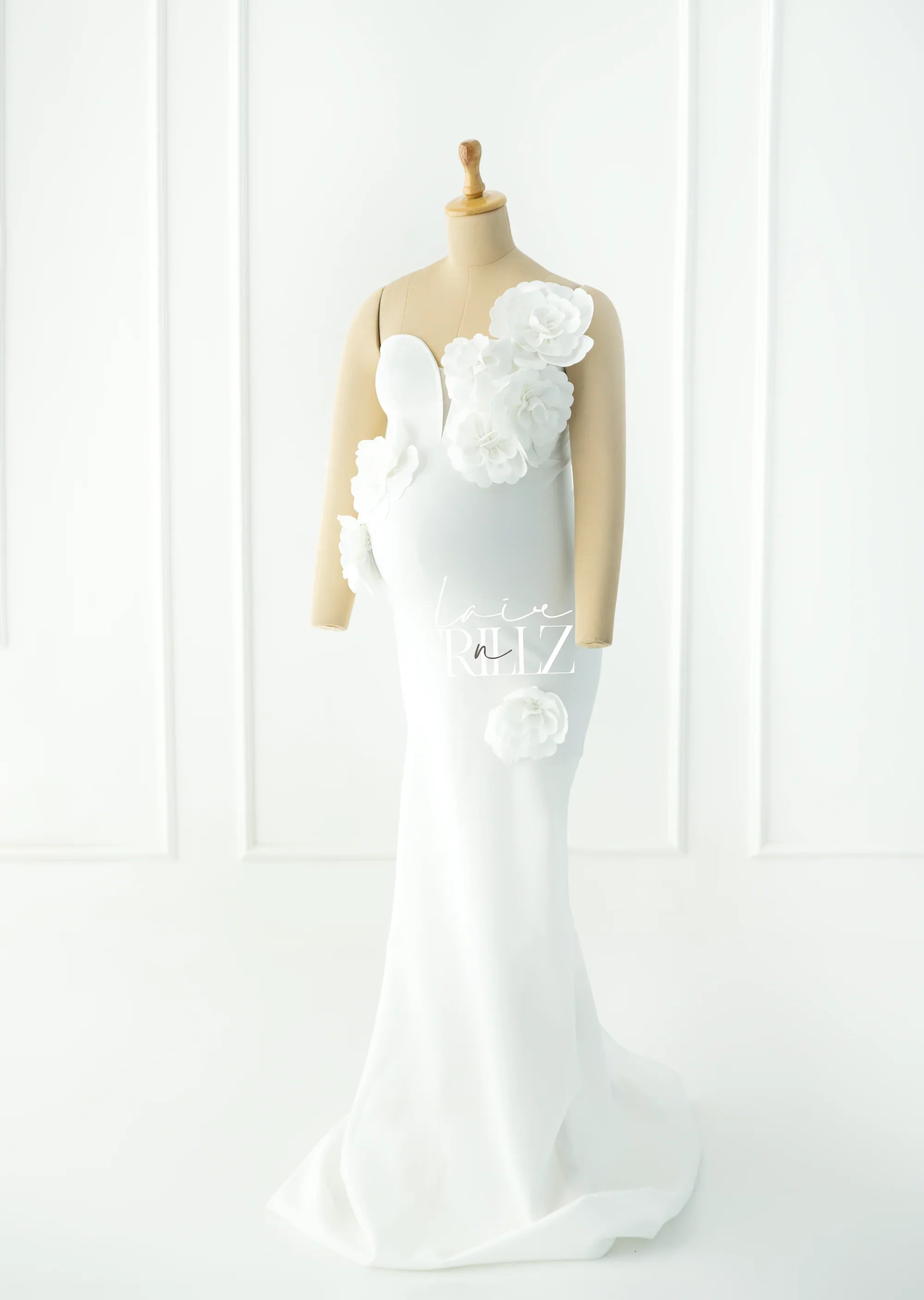 FlairNFrillz Amy Gown maternity dress with soft fabric, flowing fit, and elegant design suitable for expecting mothers.