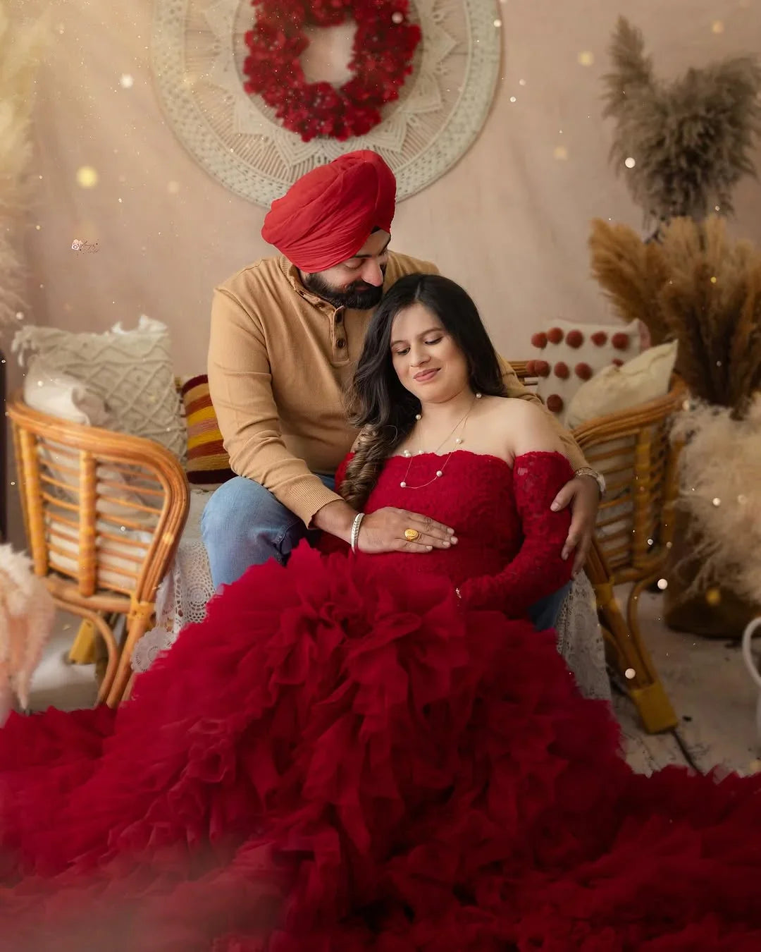 FlairNFrillz Raya Fishtail Maternity Dress in elegant design, featuring a fitted bodice and flowing fishtail skirt.