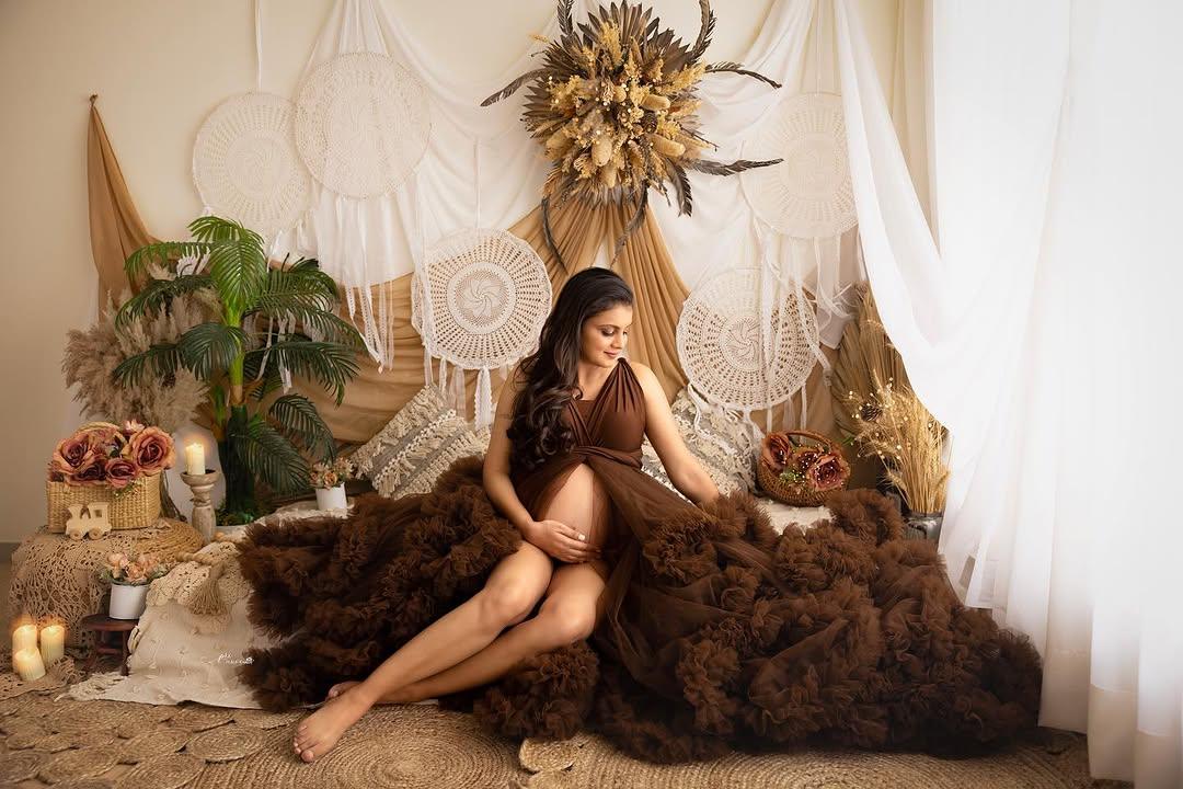 Taylor Brown Convertible Gown