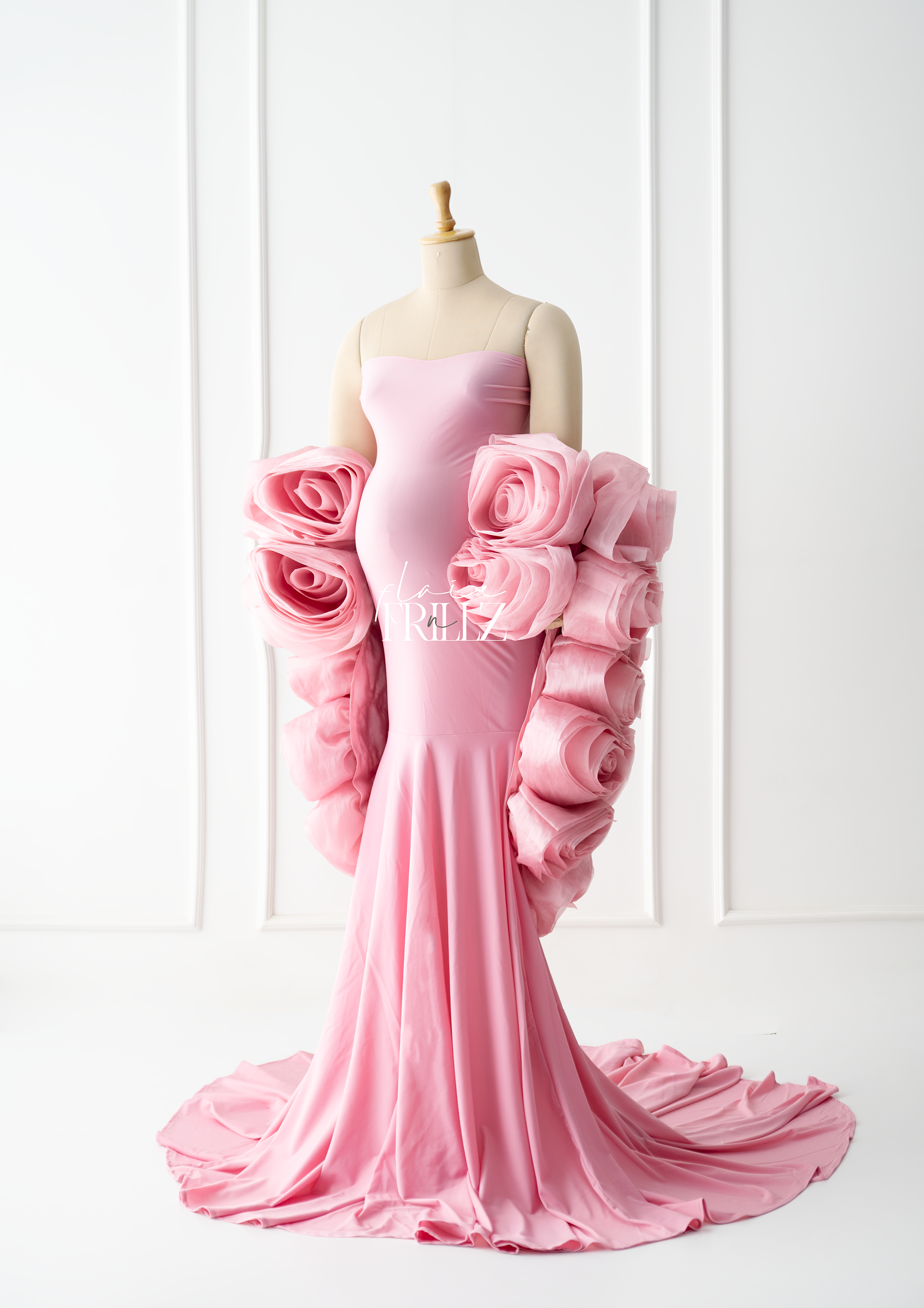 Roseatte Bodycon Maternity Gown