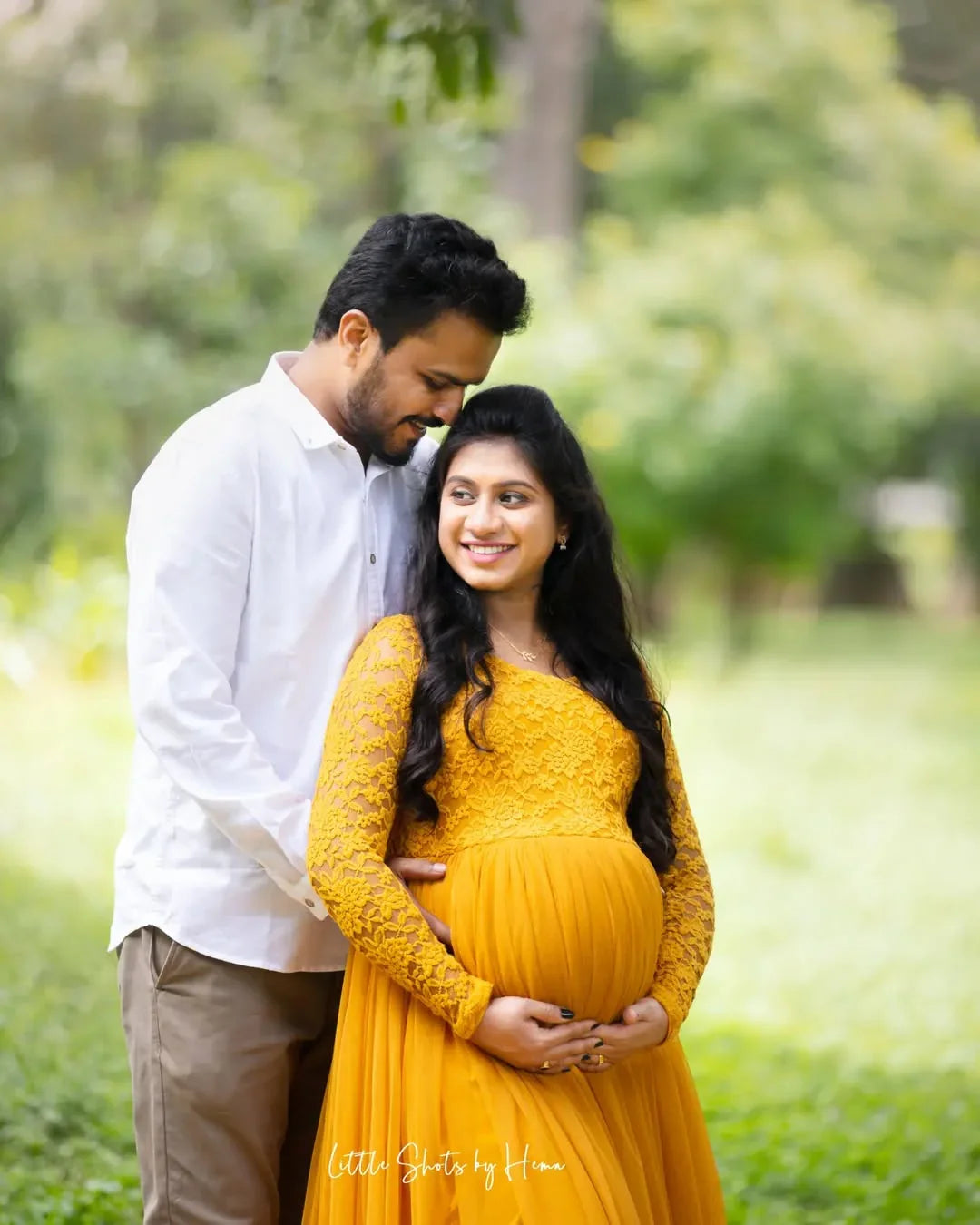 FlairNFrillz Dylan Lavender Maternity Gown with flowing fabric and elegant design, perfect for expecting mothers.