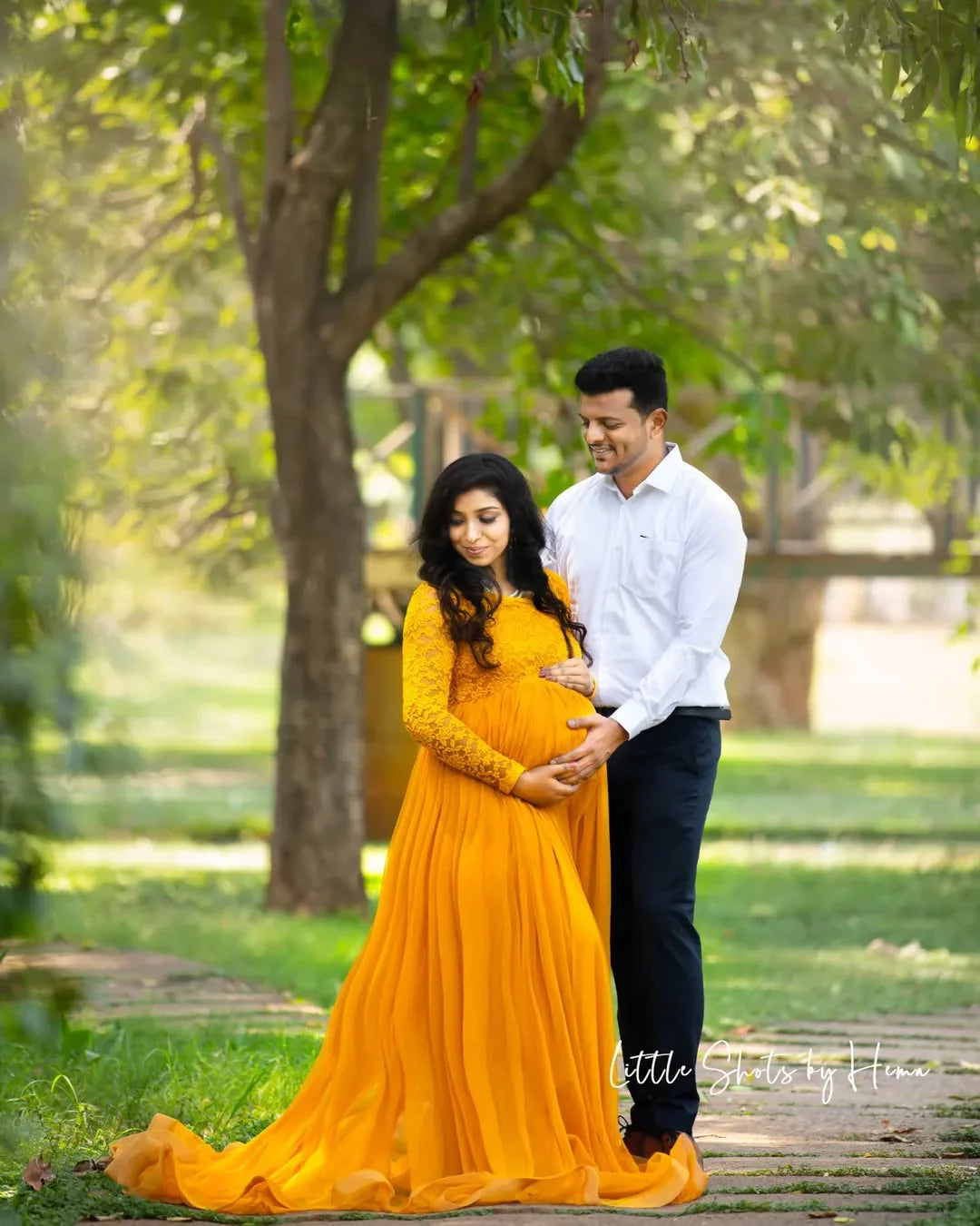 FlairNFrillz Dylan Lavender Maternity Gown with flowing fabric and elegant design, perfect for expecting mothers.