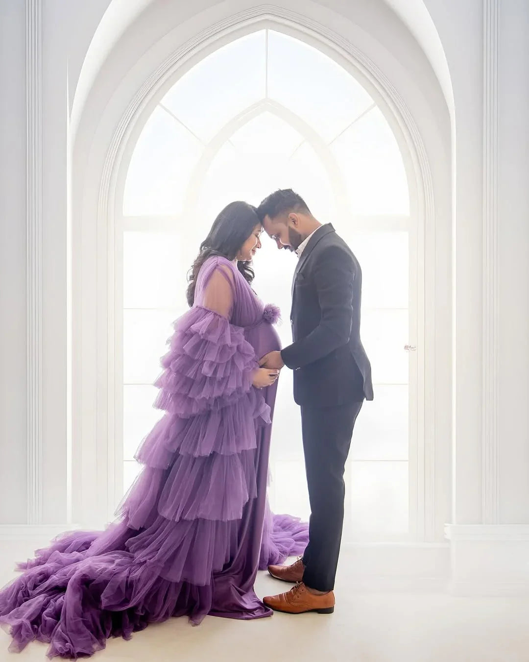 Sofia Purple Robe Gown - Flair N Frillz